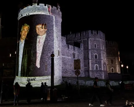 Four Individuals Apprehended After Pictures of Trump and Epstein Displayed on Windsor Castle